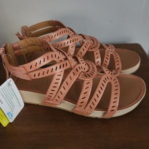 BARETRAPS Lorra Ultra Cushion Anti-Slip Tan Gladiator Sandals Womens Size 8M NEW